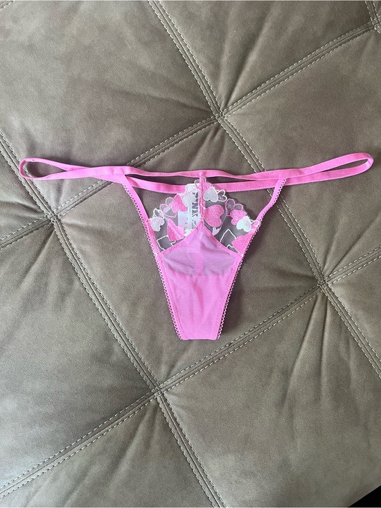 PINK Victoria's Secret Other - PINK Victoria's Secret Pink Heart Mesh Thong